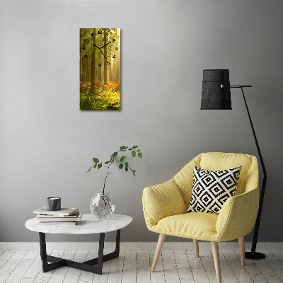 Moderne wanduhr Wunderschöner Wald