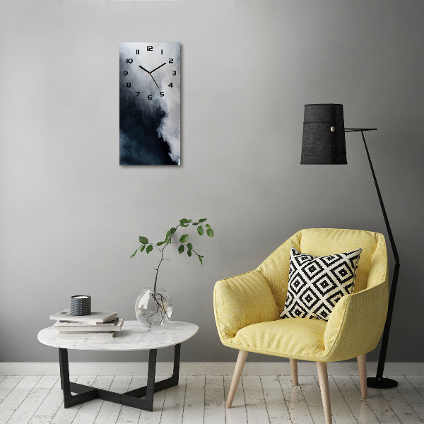 Moderne wanduhr Weißer Rauch