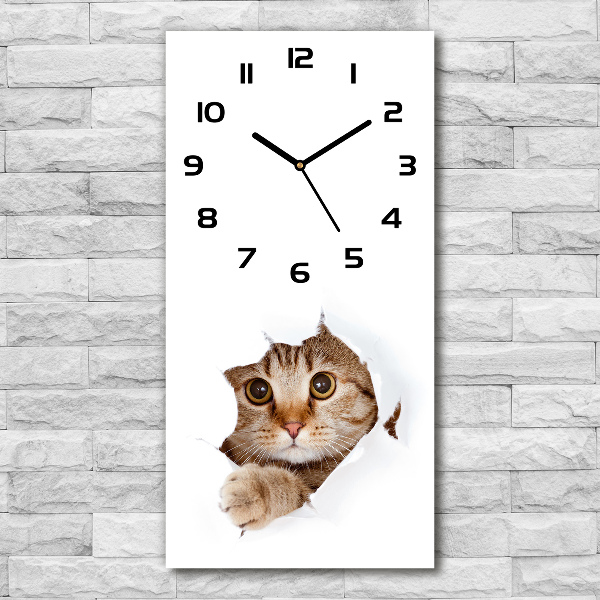 Wanduhr Katze