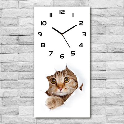 Wanduhr Katze