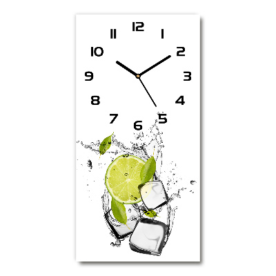 Moderne wanduhr Limette und Eis