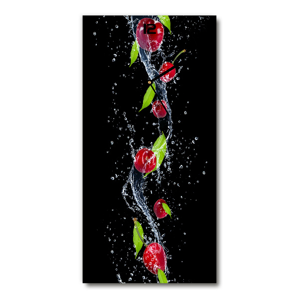 Moderne wanduhr Kirschen