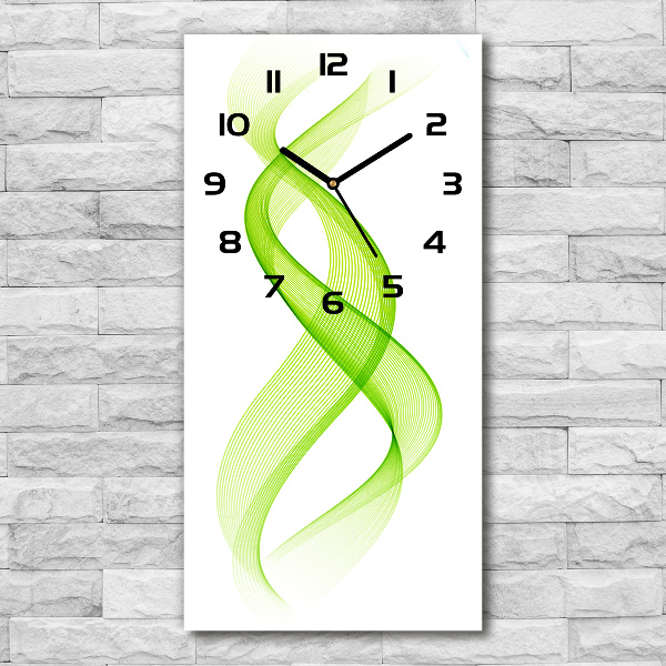 Moderne wanduhr Bunte Wellen