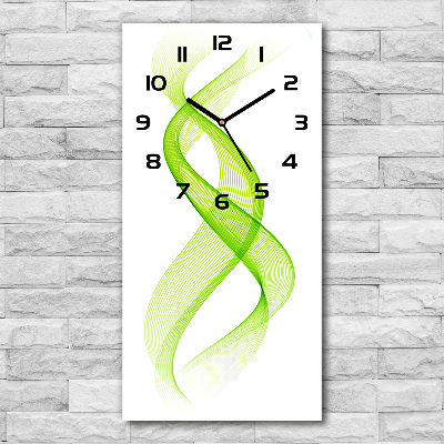 Moderne wanduhr Bunte Wellen
