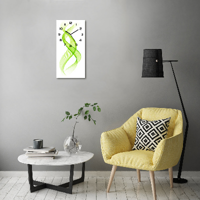 Moderne wanduhr Bunte Wellen