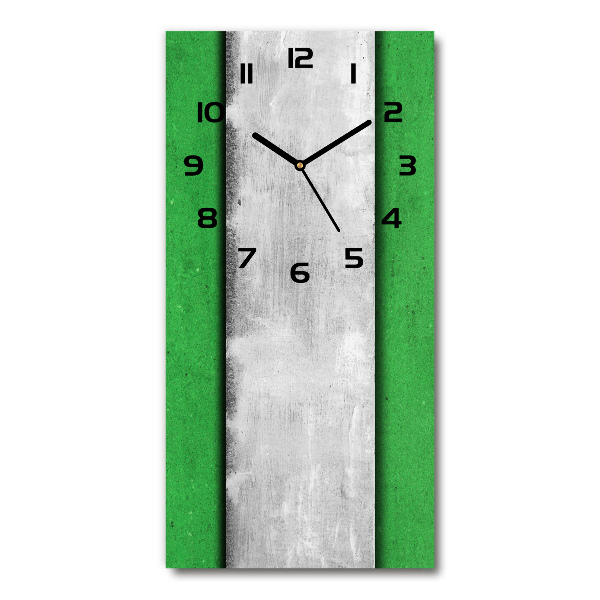 Moderne wanduhr Grüne Wand