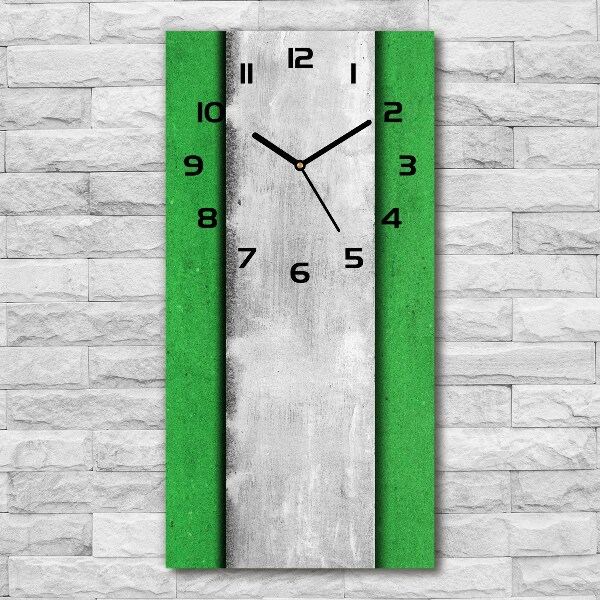 Moderne wanduhr Grüne Wand