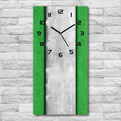 Moderne wanduhr Grüne Wand