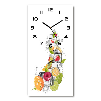 Moderne wanduhr Obst und Eis