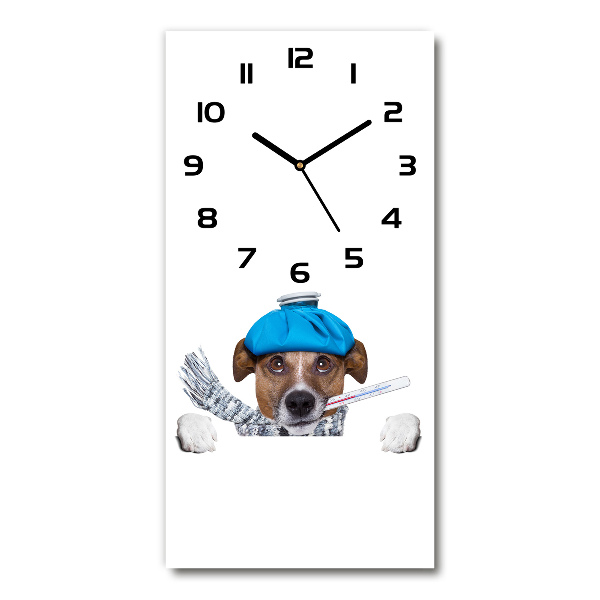 Wanduhr Kranker Hund
