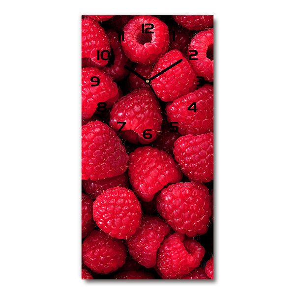 Wanduhr Himbeeren