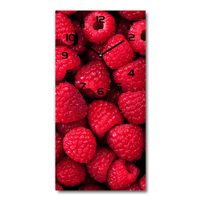 Wanduhr Himbeeren