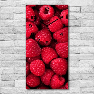Wanduhr Himbeeren