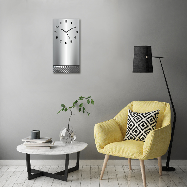 Moderne wanduhr Metallischer Hintergrund