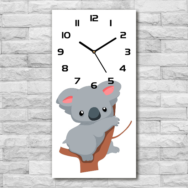 Moderne wanduhr Panda auf einem Baum