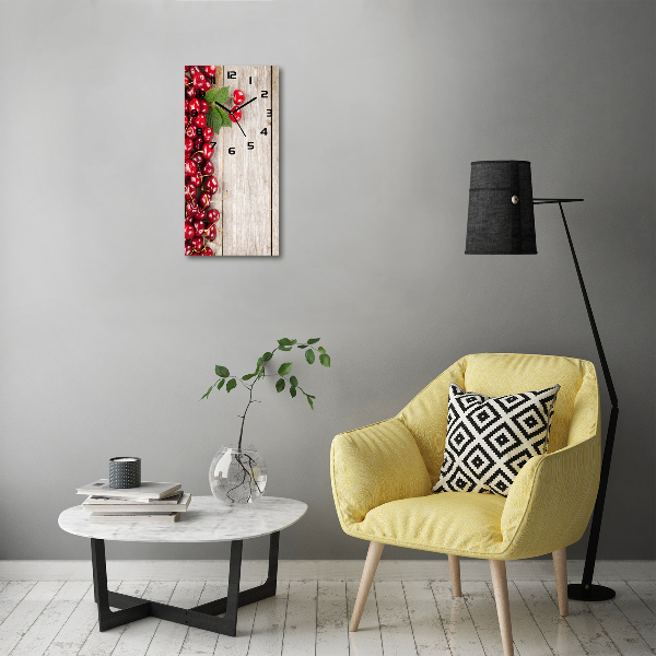 Wanduhr Kirschen