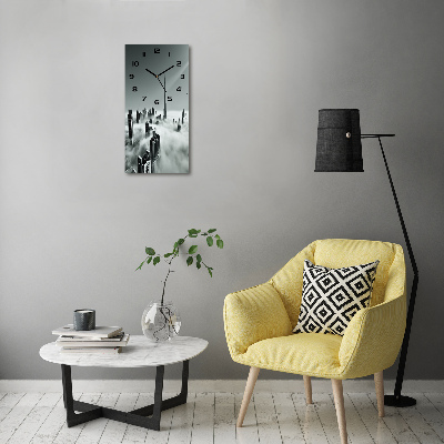 Moderne wanduhr Wolkenkratzer