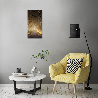 Moderne wanduhr Pfad im Wald