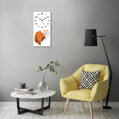 Wanduhr Frühstück