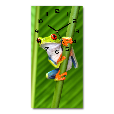 Moderne wanduhr Europäischer Laubfrosch