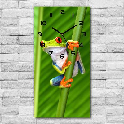 Moderne wanduhr Europäischer Laubfrosch
