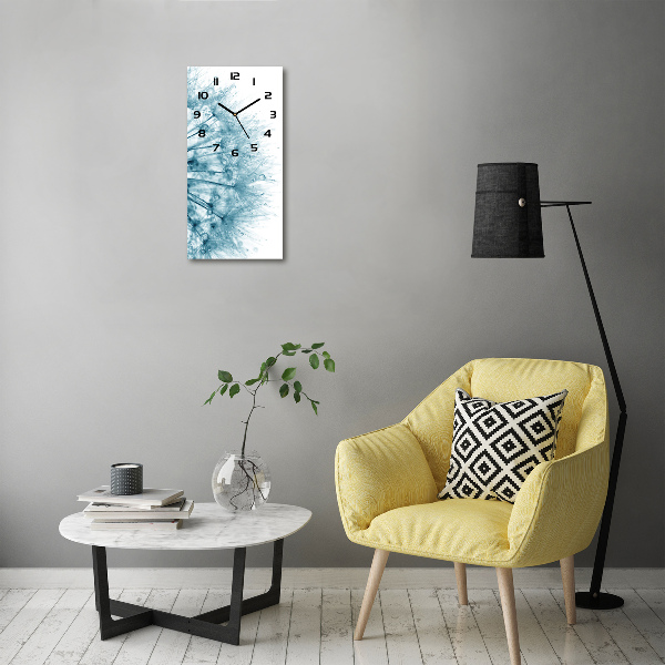 Moderne wanduhr Löwenzahnsamen