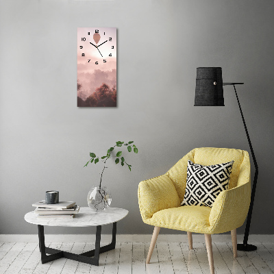 Moderne wanduhr Fliegende Ballons Wald