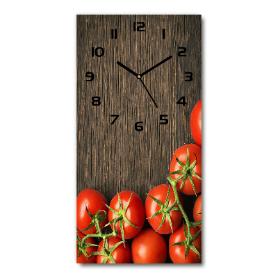 Moderne wanduhr Tomaten