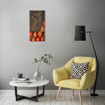 Moderne wanduhr Tomaten