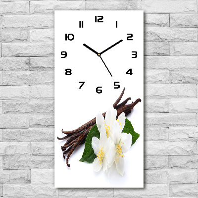 Wanduhr Jasmin und Vanille