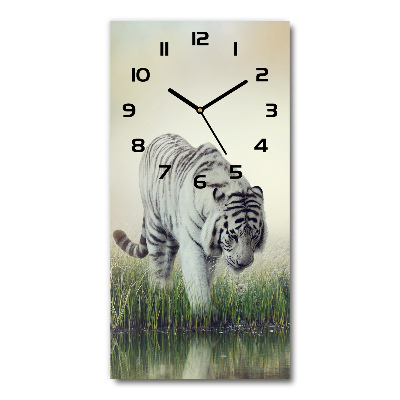 Wanduhr Weißer Tiger