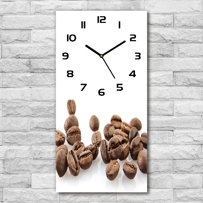 Wanduhr Kaffeebohnen