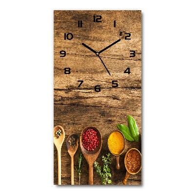 Moderne wanduhr Bunte Gewürze