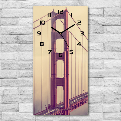 Moderne wanduhr San Francisco Brücke
