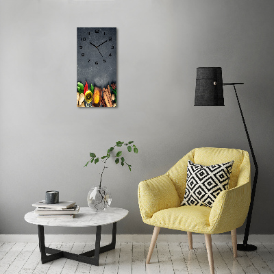 Wanduhr Gewürze und Kräuter