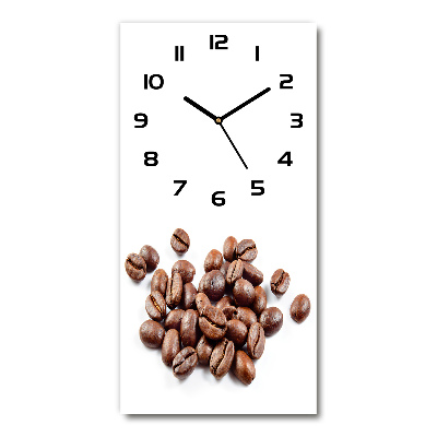 Moderne wanduhr Kaffeebohnen