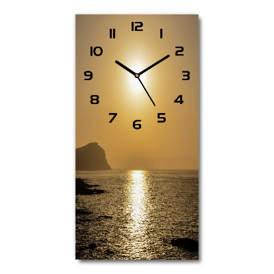 Moderne wanduhr Sonnenuntergang am Meer