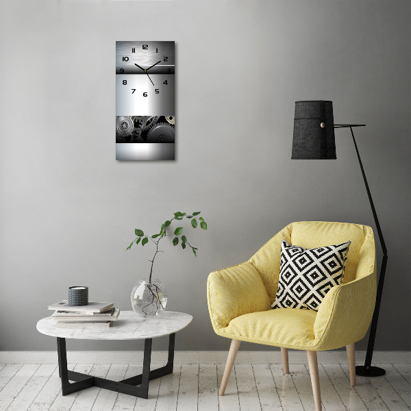 Moderne wanduhr Zahnradabstraktion