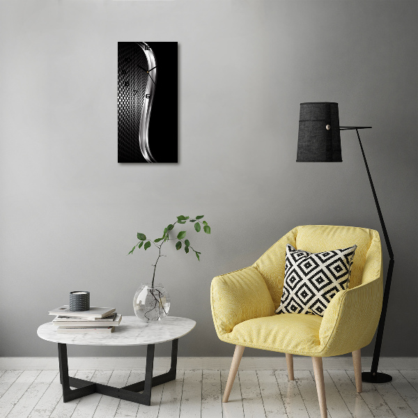 Moderne wanduhr Metallabstraktion