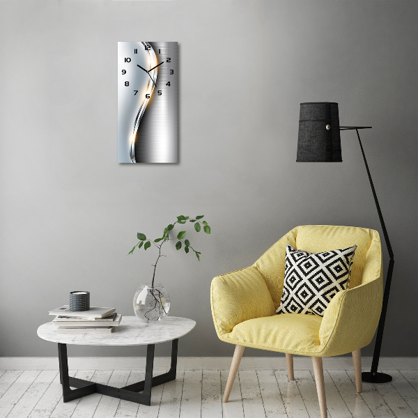 Wanduhr Metallabstraktion