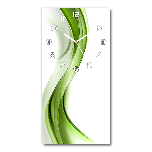 Wanduhr aus glas Abstrakte Welle