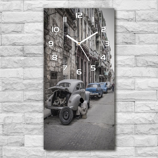 Wanduhr aus glas Havanna