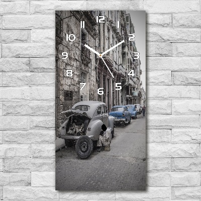 Wanduhr aus glas Havanna