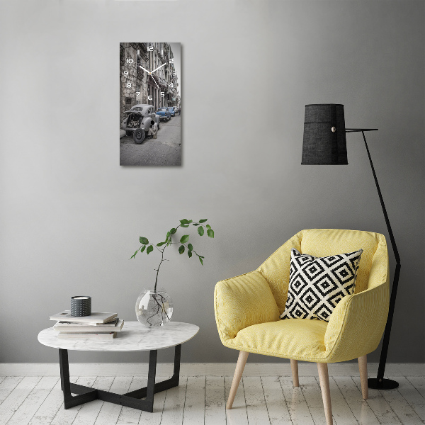 Wanduhr aus glas Havanna