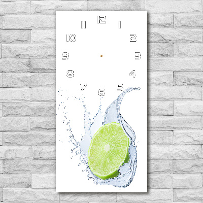 Wanduhr aus glas Kalk