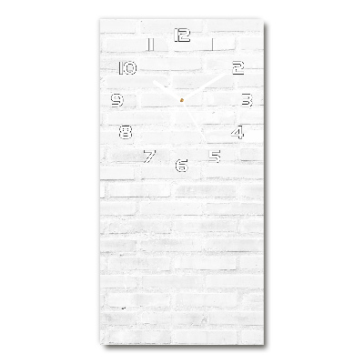 Wanduhr aus glas Ziegelmauer