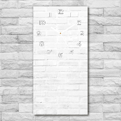 Wanduhr aus glas Ziegelmauer