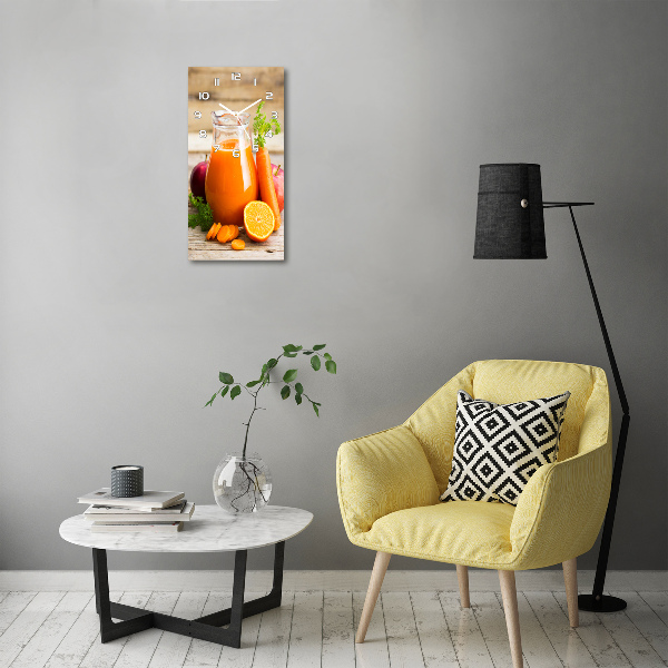 Wanduhr aus glas Fruchtsaft