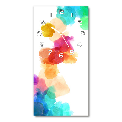 Vertikale Uhr Bunte Flecken