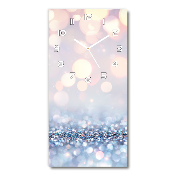 Wanduhr aus glas Glänzender Hintergrund